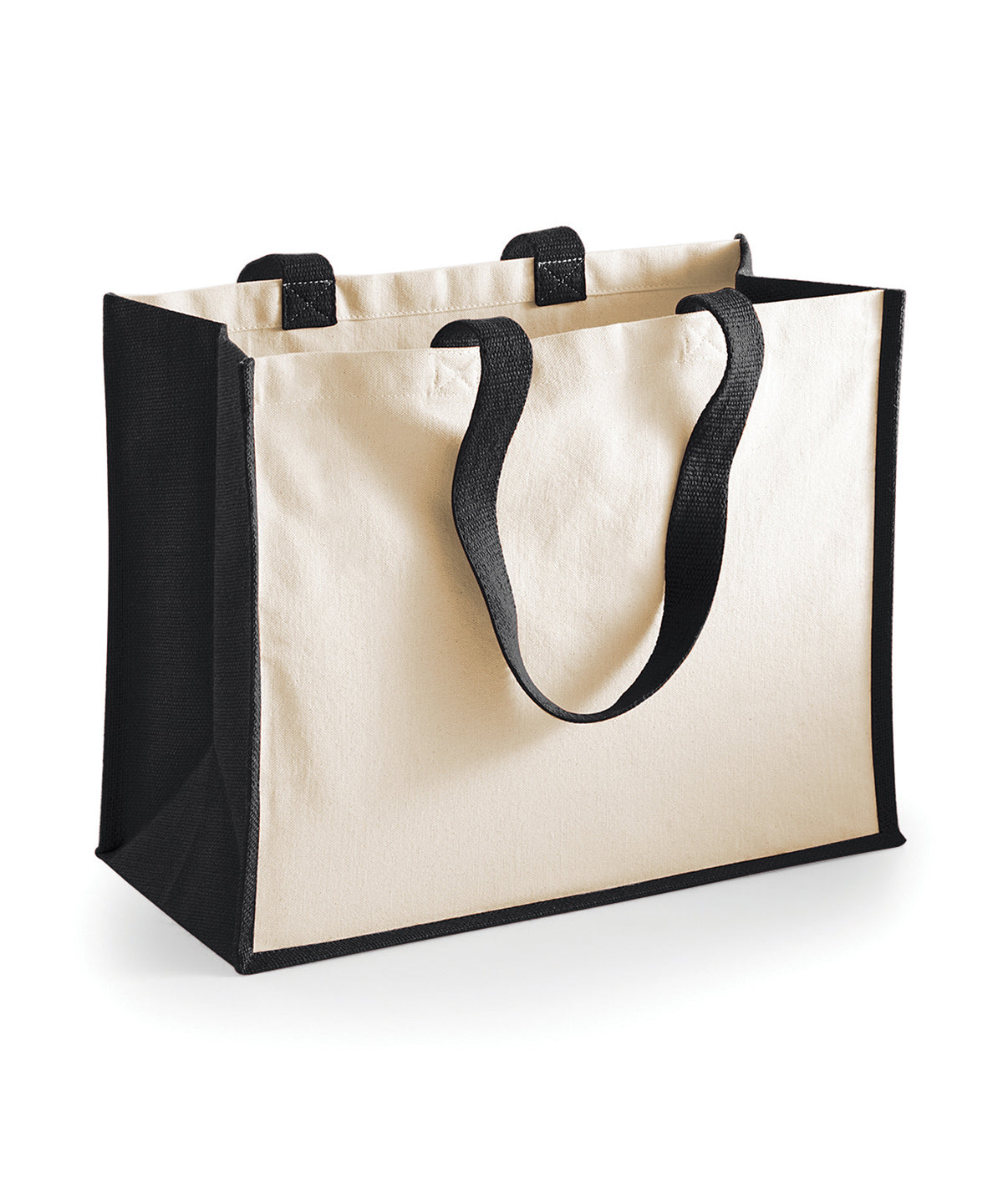Westford Mill Printers Jute Classic Shopper - Black