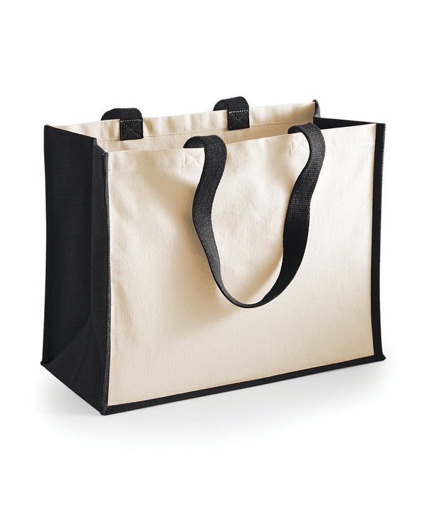 Westford Mill Printers Jute Classic Shopper - Black