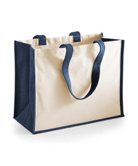 Westford Mill Printers Jute Classic Shopper - Navy