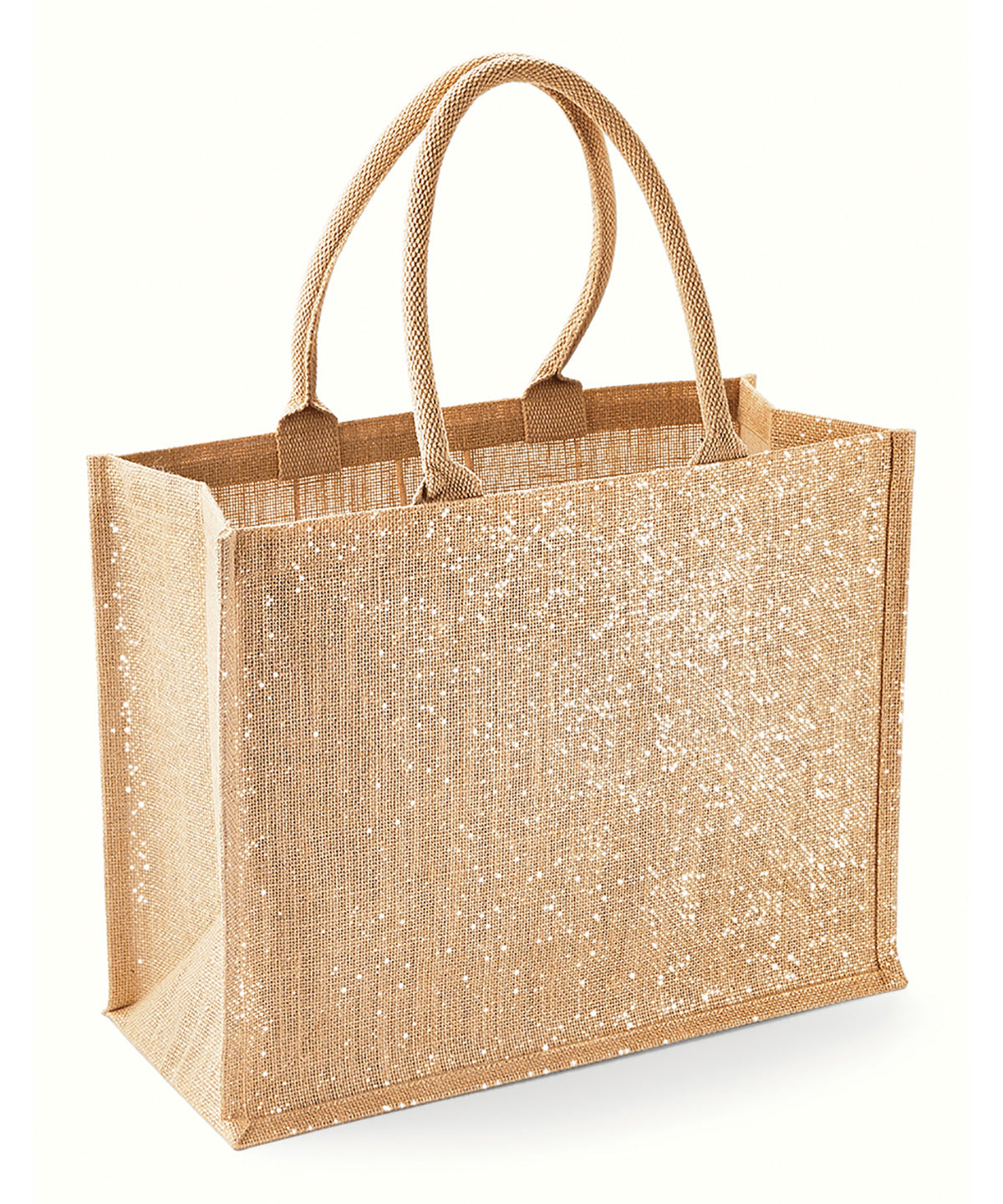 Westford Mill Shimmer Jute Shopper - Natural Gold