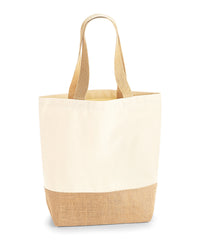Westford Mill Jute Base Canvas Shopper - Natural