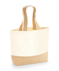Westford Mill Jute Base Canvas Tote - Natural