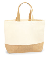 Westford Mill Jute Base Canvas Tote XL - Natural