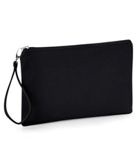 Westford Mill Canvas Wristlet Pouch - Black/Black