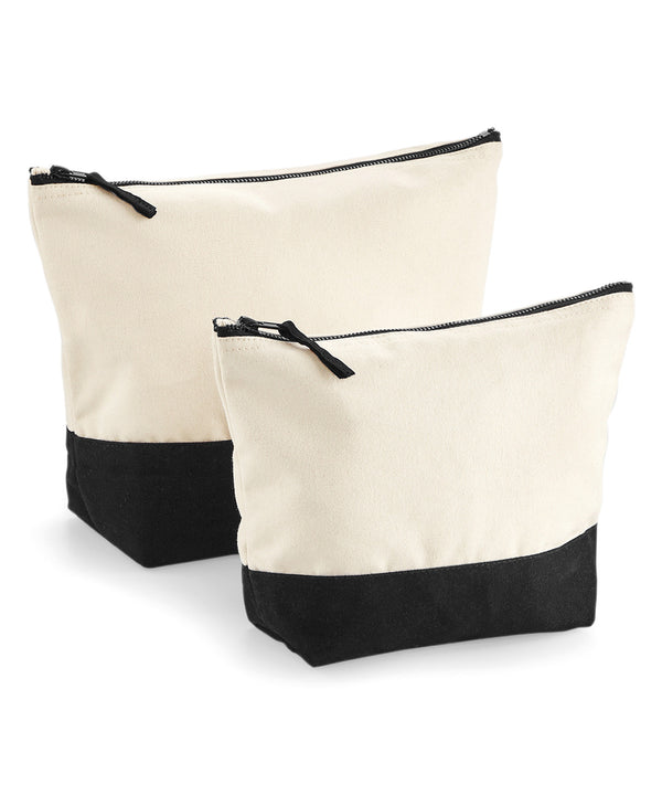 Westford Mill Dipped Base Canvas Accessory Bag - Natural/Black