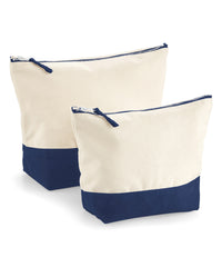 Westford Mill Dipped Base Canvas Accessory Bag - Natural/Navy