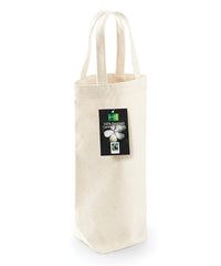 Westford Mill Fairtrade Cotton Bottle Bag - Natural