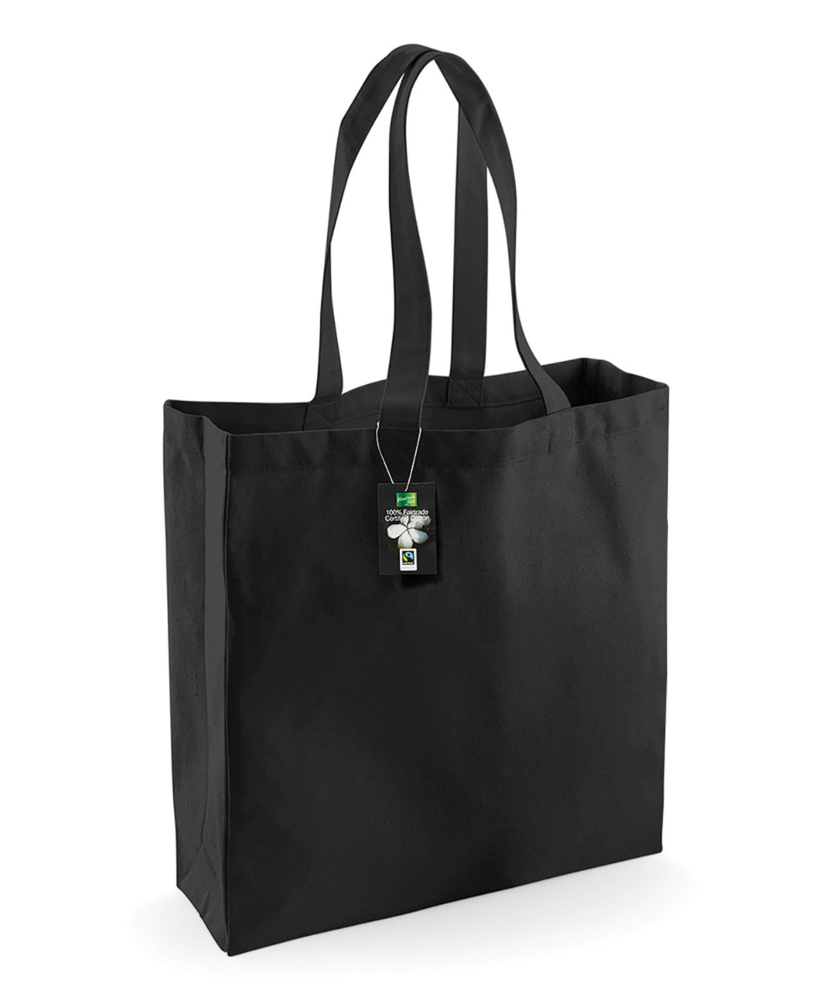 Westford Mill Fairtrade Cotton Classic Shopper - Black