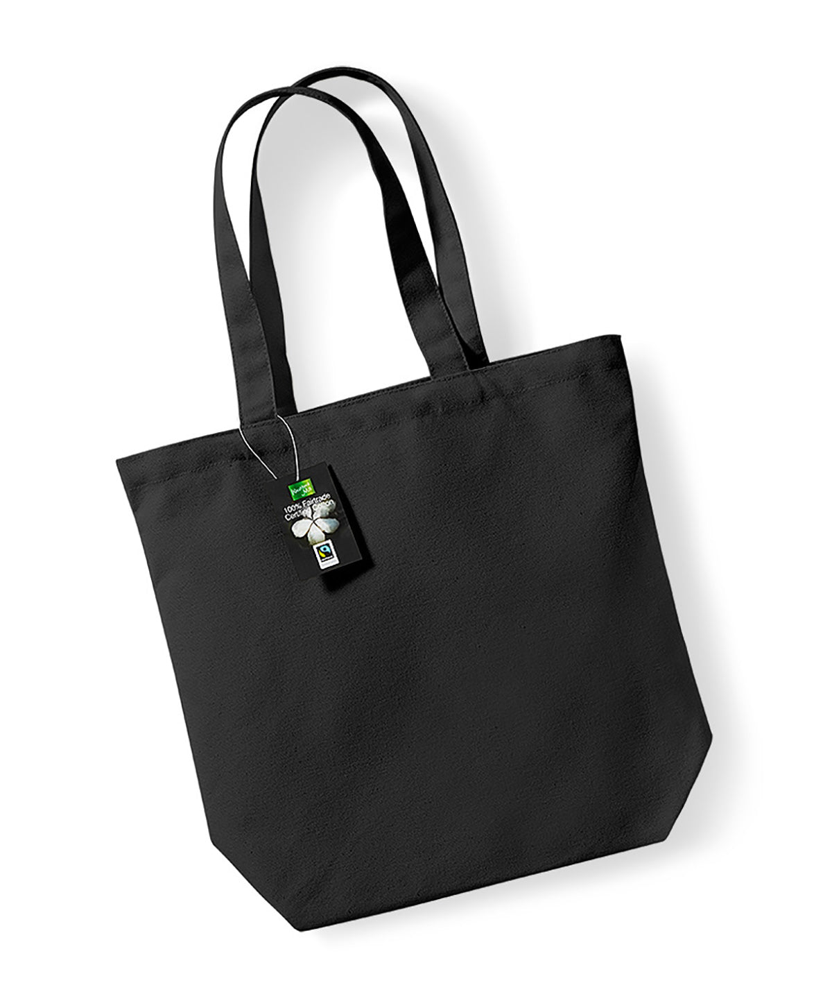 Westford Mill Fairtrade Cotton Camden Shopper - Black