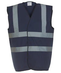 Yoko Hi-vis 2-band-and-braces Waistcoat - Navy