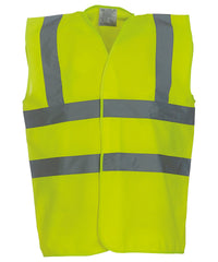 Yoko Hi-vis 2-band-and-braces Waistcoat - Yellow*
