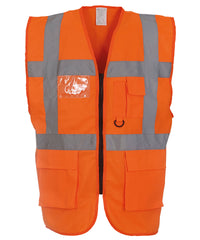 Yoko Multifunctional Executive Hi-vis Waistcoat - Orange*