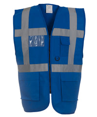 Yoko Multifunctional Executive Hi-vis Waistcoat - Royal Blue