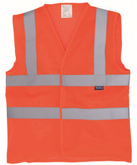 Yoko Top Cool Open Mesh 2-band-and-braces Waistcoat - Orange