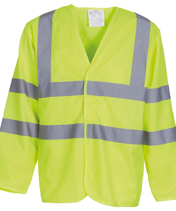 Yoko Hi-vis Long Sleeve Waistcoat - Yellow
