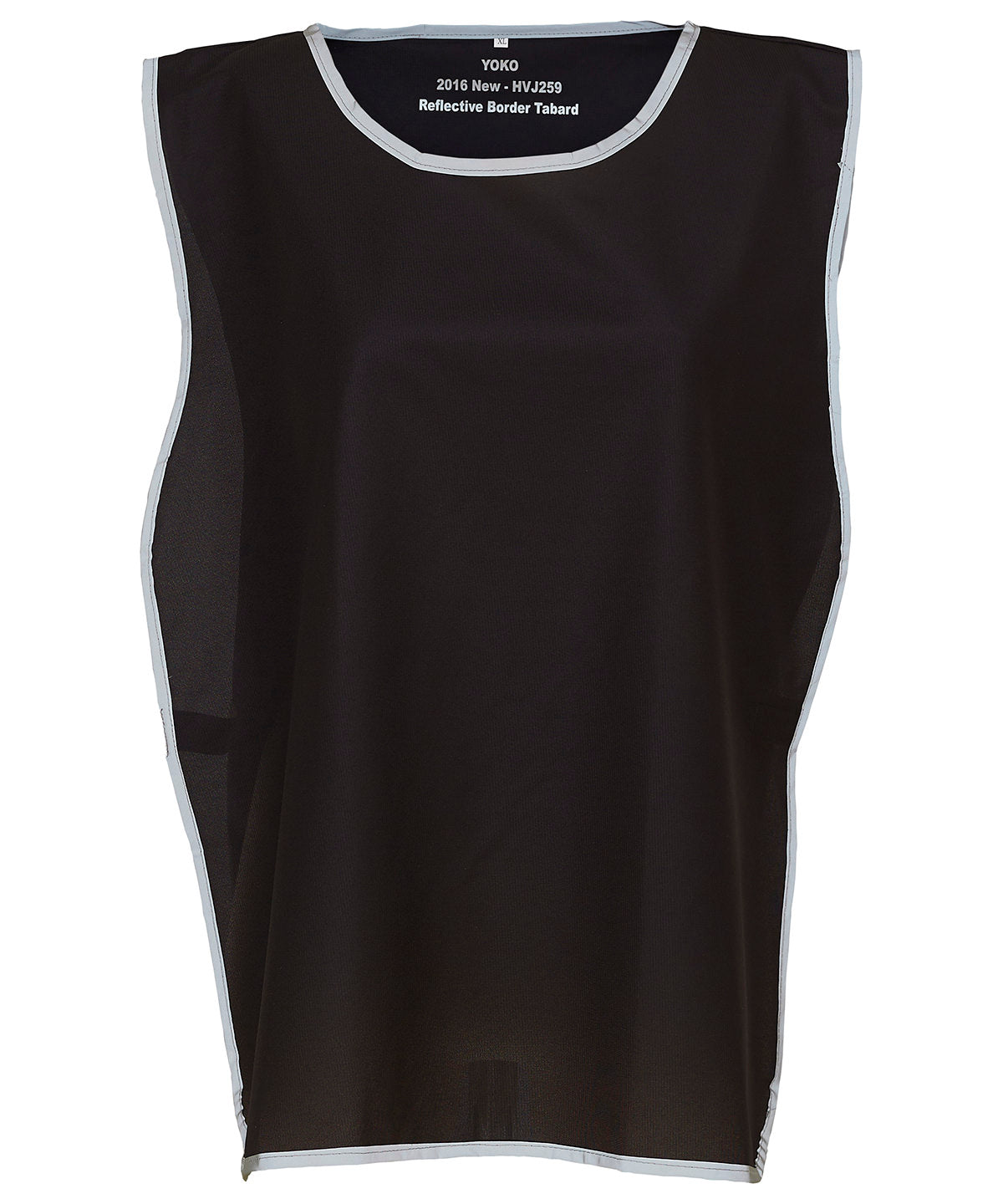Yoko Hi-vis Reflective Border Tabard - Black