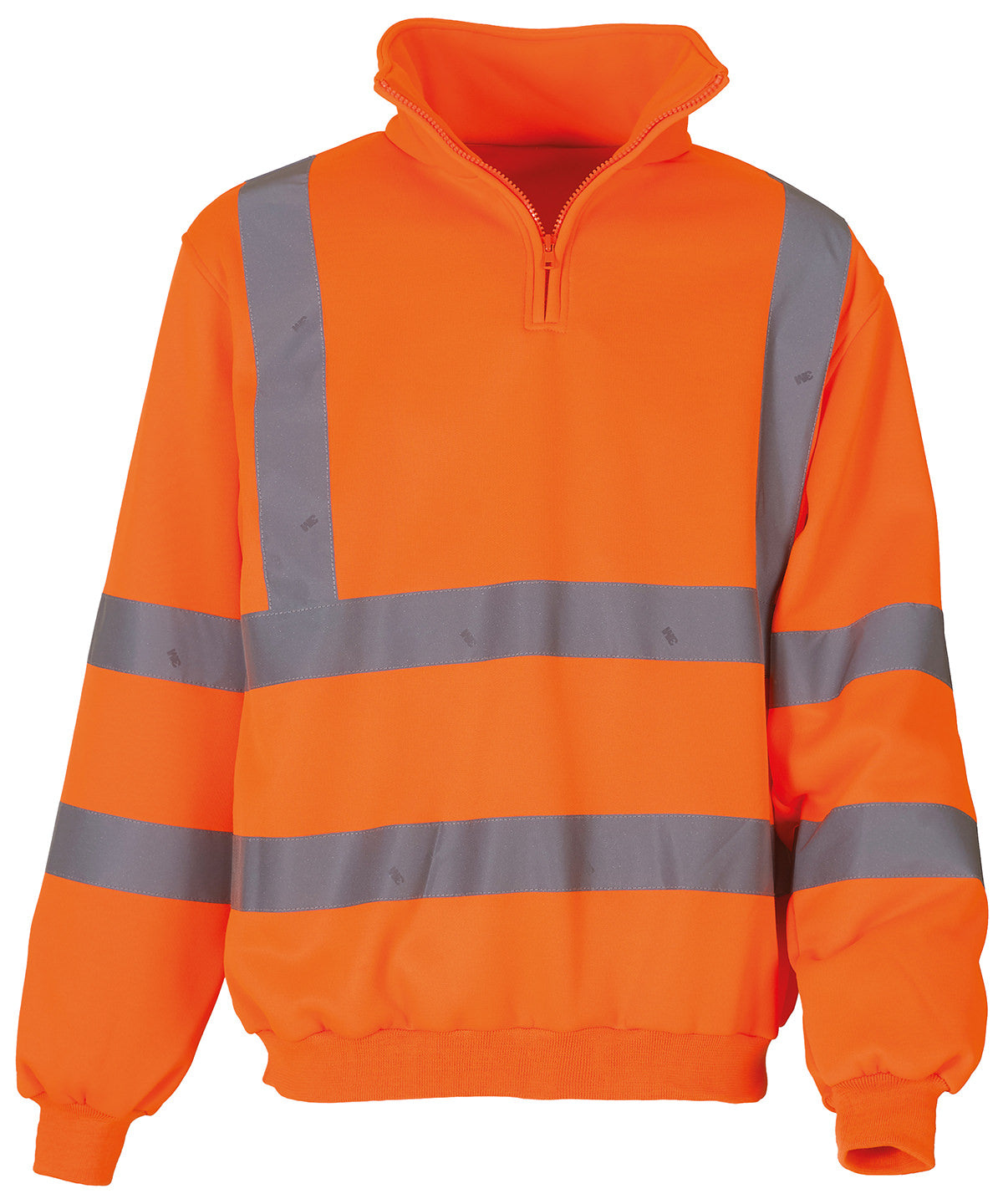 Yoko Hi-vis ¼ Zip Sweatshirt - Orange