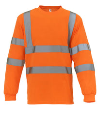 Yoko Hi-vis Long Sleeve T-shirt - Orange