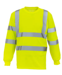 Yoko Hi-vis Long Sleeve T-shirt - Yellow