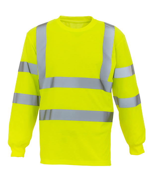 Yoko Hi-vis Long Sleeve T-shirt - Yellow