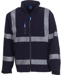 Yoko Hi-vis Softshell Jacket - Navy