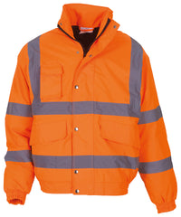 Yoko Hi-vis Classic Bomber Jacket - Orange