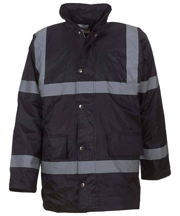 Yoko Hi-vis Security Jacket - Black