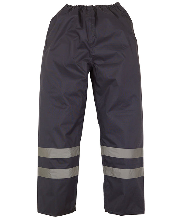 Yoko Hi-vis Waterproof Overtrousers - Navy