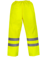 Yoko Hi-vis Waterproof Overtrousers - Yellow