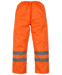 Yoko Hi-vis Waterproof Overtrousers - Orange