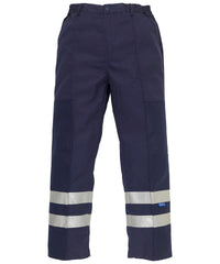Yoko Reflective Polycotton Ballistic Trousers - Navy