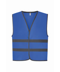 Yoko Hi-vis Reflective Border Kids Waistcoat - Royal Blue