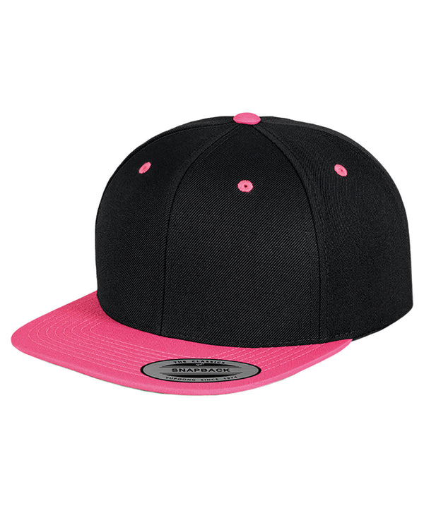 Flexfit The Classic Snapback 2-tone - Black/Neon Pink