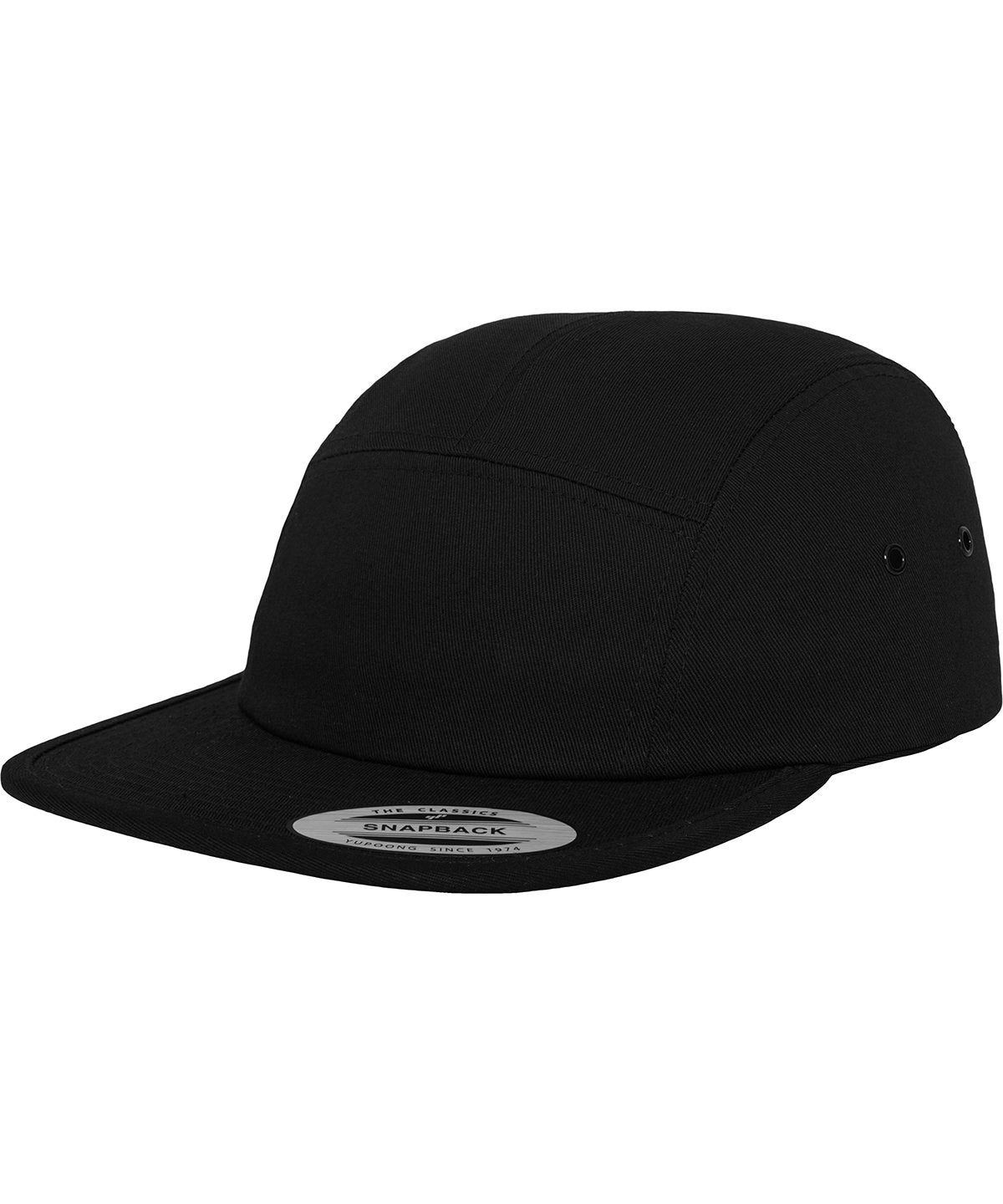 Flexfit Classic 5-panel Jockey Cap - Black