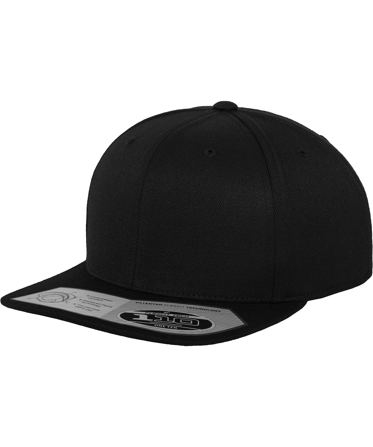 Flexfit 110 Fitted Snapback - Black