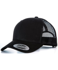 Flexfit Retro Trucker Cap - Black/Black