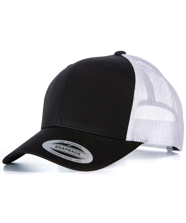 Flexfit Retro Trucker Cap - Black/White
