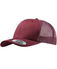 Flexfit Retro Trucker Cap - Maroon/Maroon