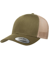Flexfit Retro Trucker Cap - Moss/Khaki