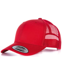 Flexfit Retro Trucker Cap - Red/Red