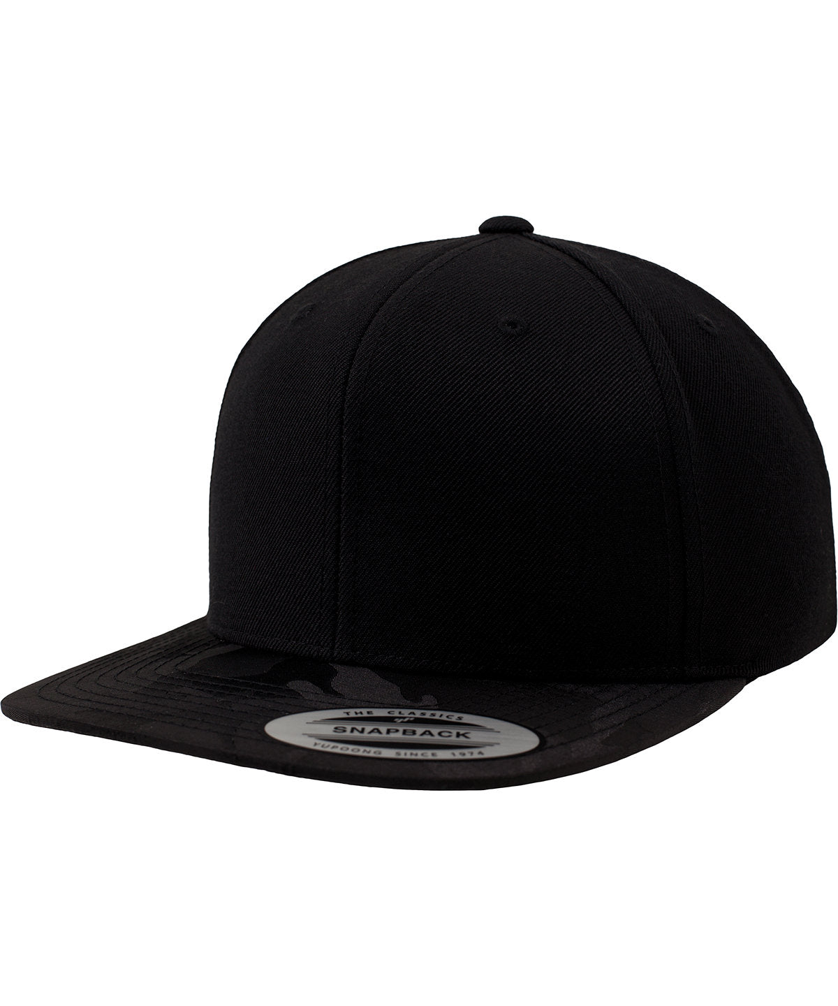 Flexfit Camo Visor Snapback - Black Camo