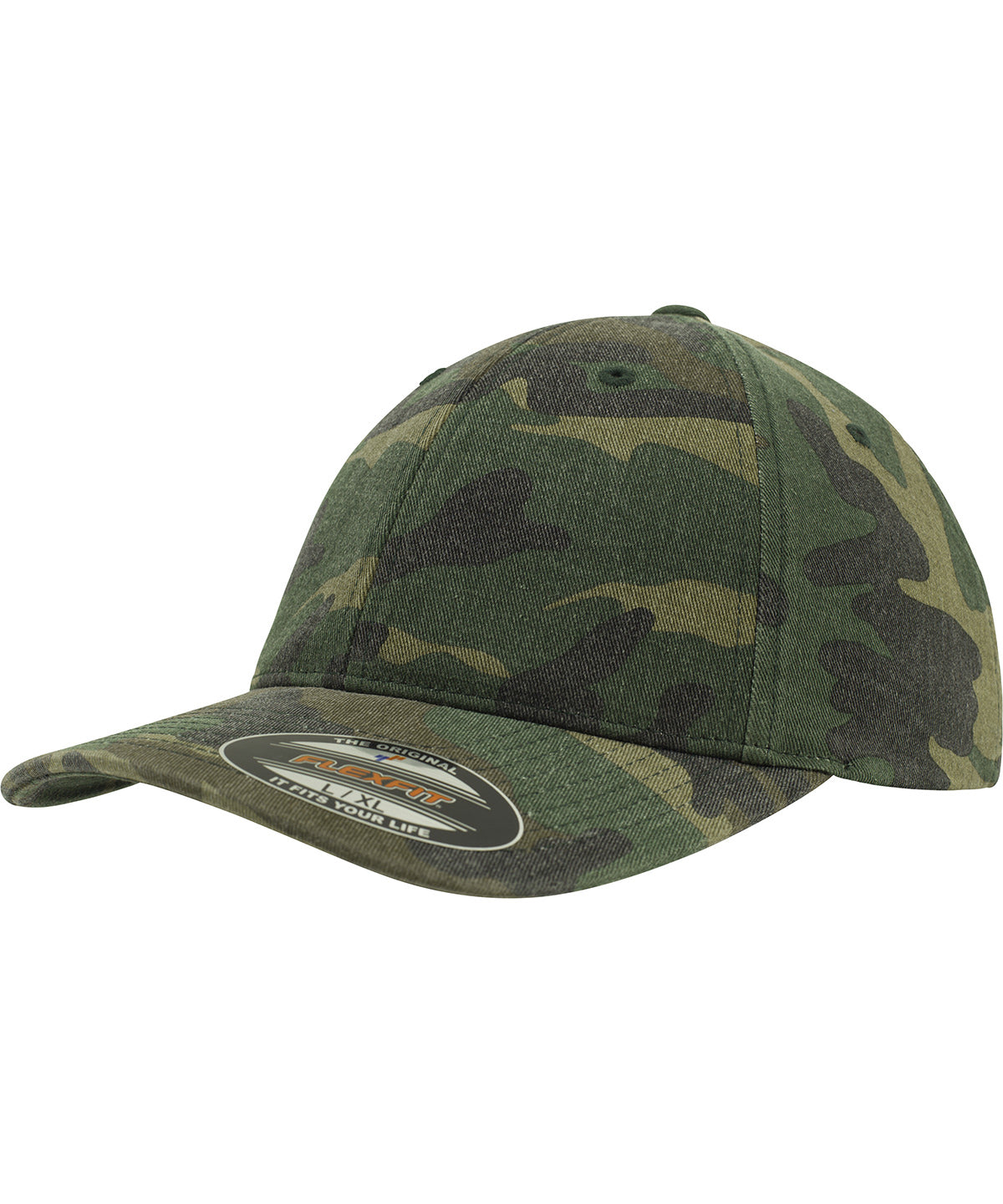 Flexfit Garment Washed Camo - Green Camo
