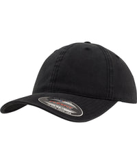 Flexfit Garment Washed Cotton Dad Hat - Black