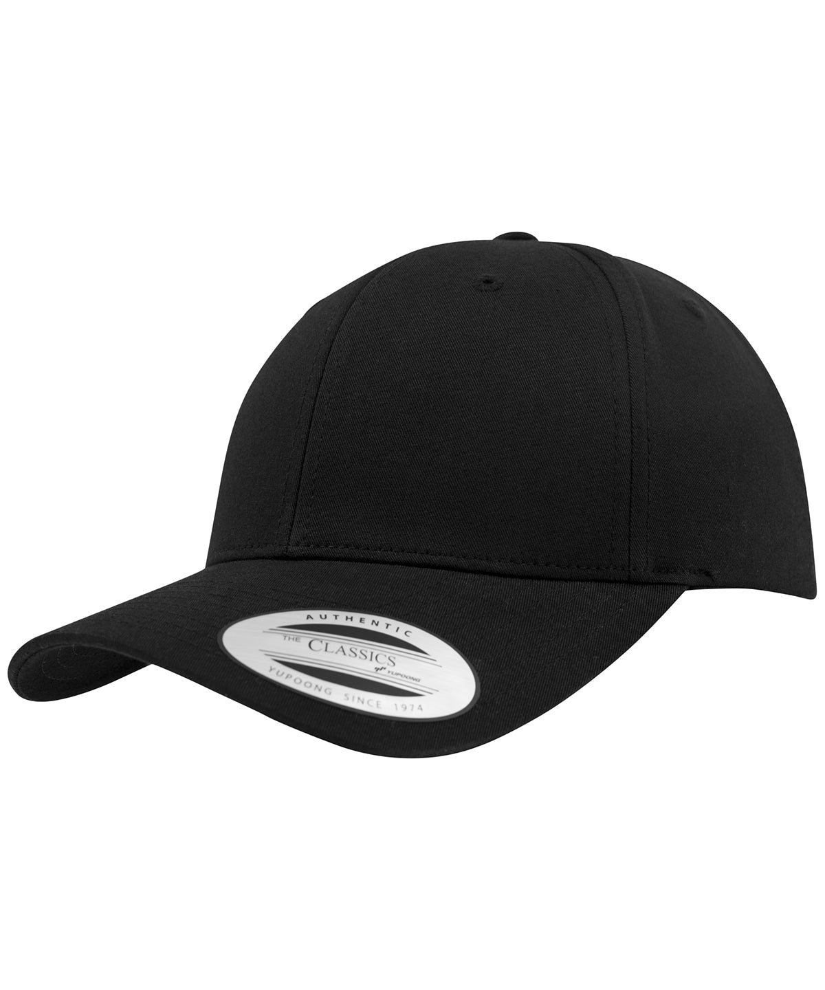 Flexfit Curved Classic Snapback - Black