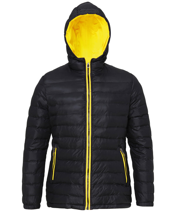 2786 Women's Padded Jacket - Black /Bright Yellow