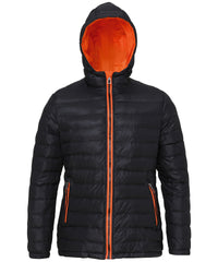2786 Women's Padded Jacket - Black/Orange