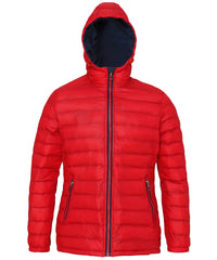2786 Women's Padded Jacket - Red/Navy
