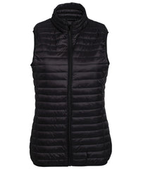 2786 Women's Tribe Fineline Padded Gilet - Black