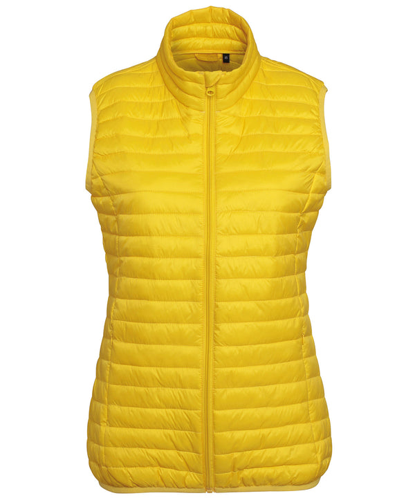 2786 Women's Tribe Fineline Padded Gilet - Bright Yellow