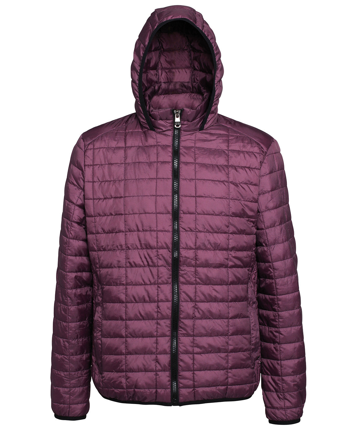 2786 Honeycomb Hooded Jacket - Mulberry